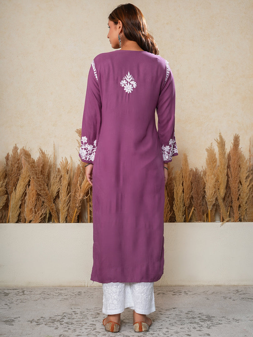 Haseena Rayon Chikankari Kurti