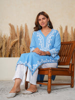 Load image into Gallery viewer, Haseena Rayon Chikankari Kurti