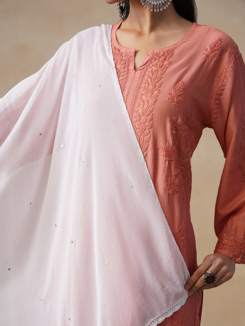Mukaish Chiffon Dupatta