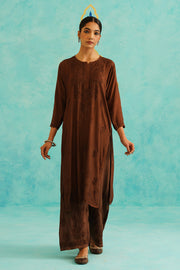 Malhar Rayon Chikankari Kurti Set