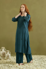 Load image into Gallery viewer, Malhar Rayon Chikankari Kurti Set
