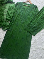 Load image into Gallery viewer, Khwab 3D Handwork Chikankari Kurti Set