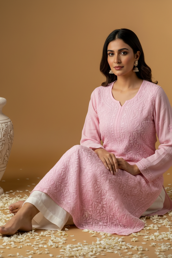 Arsh Premium Viscose Chikankari Kurti