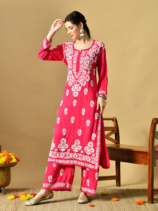 Daniya Premium Chikankari Rayon Co-ord Sets