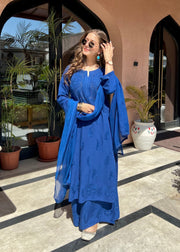 Kalira Rayon Mukaish Chikankari Kurti Set