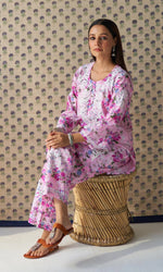 Load image into Gallery viewer, Indi Handcrafted Chanderi Co-ord Set
