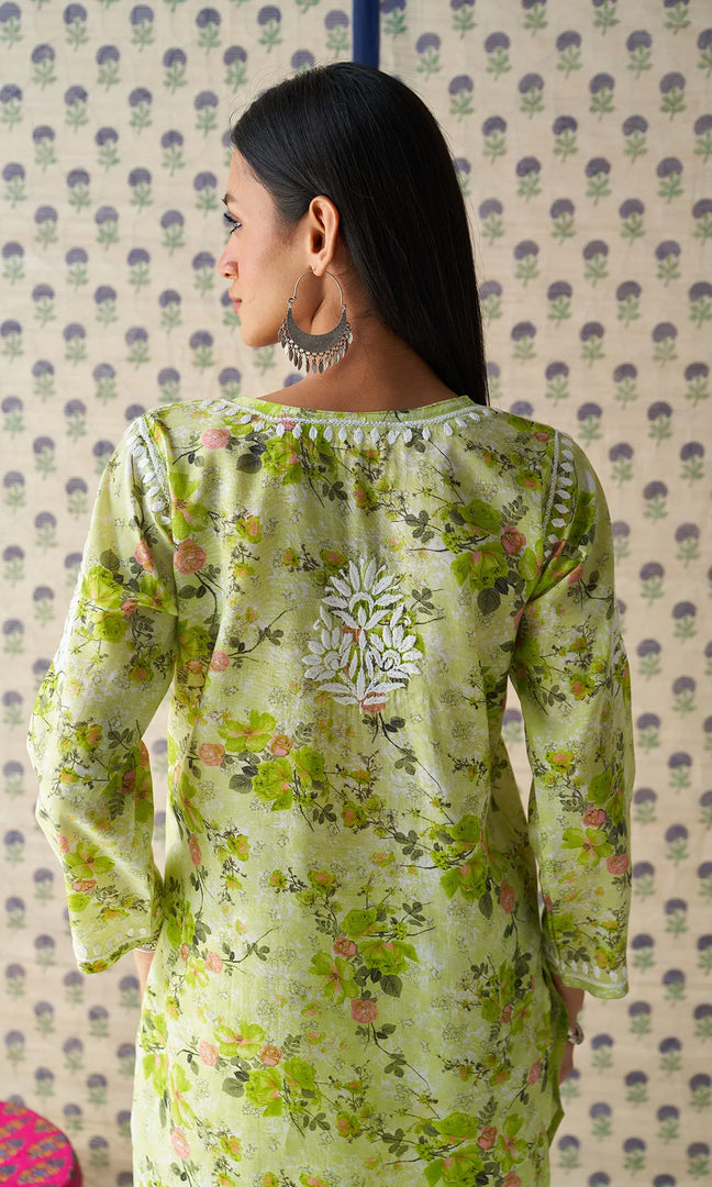 Indi Handcrafted Chanderi Co-ord Set