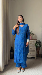 Load image into Gallery viewer, Surma Viscose 3D Chikankari Kurta Set