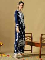Load image into Gallery viewer, Daniya Modal Chikankari Kurti Set - The Lucknowi Chikan 