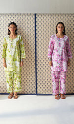 Load image into Gallery viewer, Indi Handcrafted Chanderi Co-ord Set
