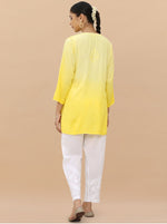 Load image into Gallery viewer, Vibha Ombre Chikankari Short Top
