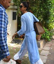 Sanjh Premium Modal Chikankari Kurta - The Lucknowi Chikan 