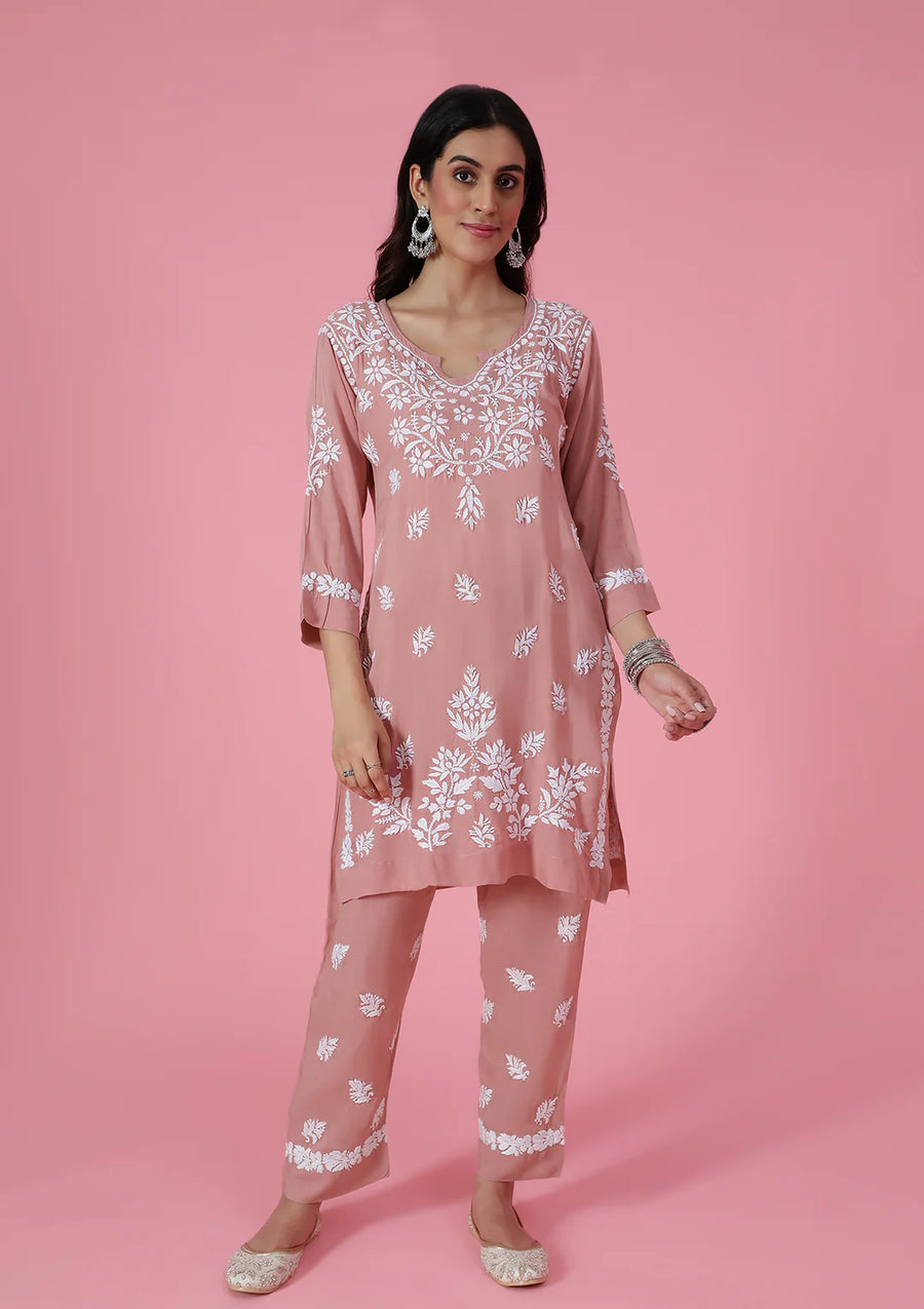 Mira Chikankari Cotton Cord Set