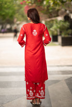 Load image into Gallery viewer, Daniya Modal Chikankari Kurti Set - The Lucknowi Chikan 
