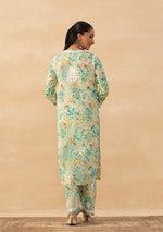 Load image into Gallery viewer, Ruhaab Mulmul Chikankari Kurti Pallazo Set
