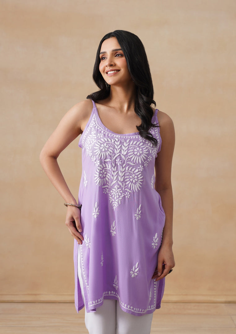 Mahiya Strappy Chikankari Kurti