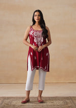 Load image into Gallery viewer, Mahiya Strappy Chikankari Kurti