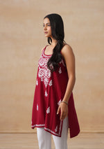 Load image into Gallery viewer, Mahiya Strappy Chikankari Kurti