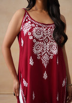 Load image into Gallery viewer, Mahiya Strappy Chikankari Kurti