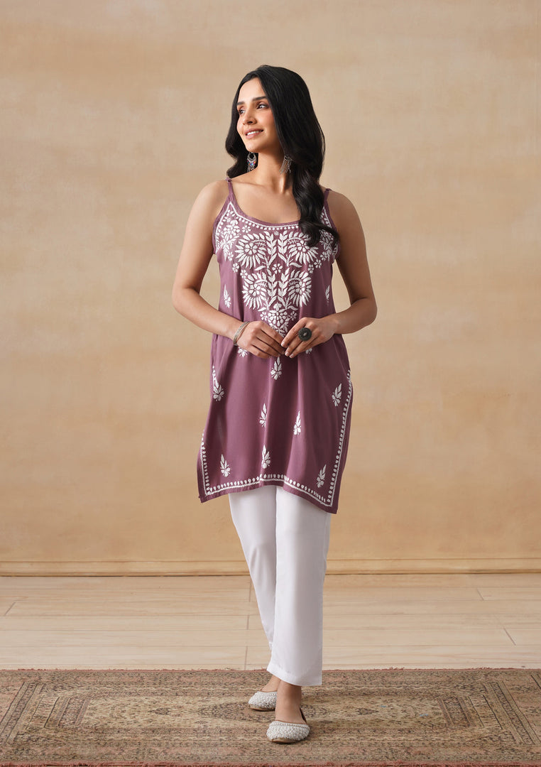 Mahiya Strappy Chikankari Kurti