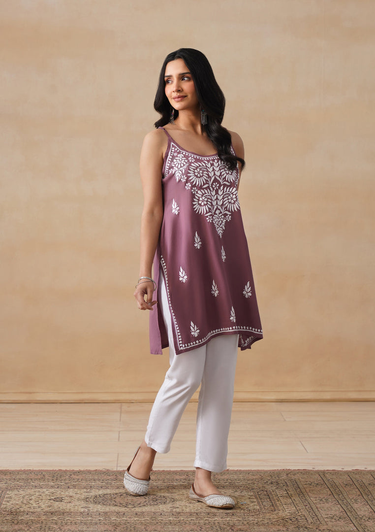 Mahiya Strappy Chikankari Kurti