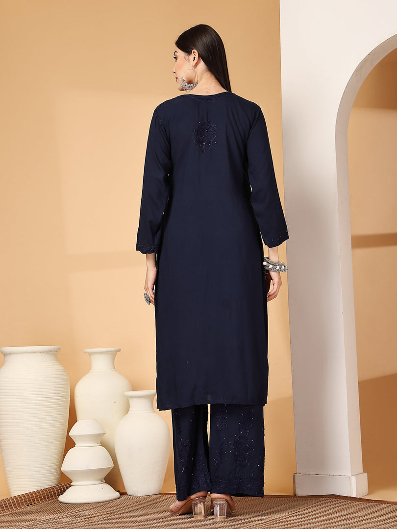 Aqsa Premium Chikankari Kurti Set