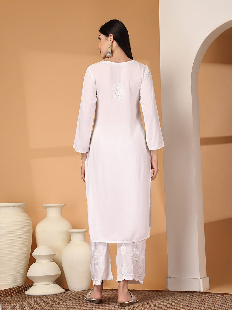 Aqsa Premium Chikankari Kurti Set
