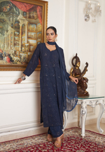 Load image into Gallery viewer, Nagma Premium Chikankari Mukaish Viscose Set
