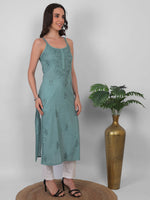 Load image into Gallery viewer, Nayab Strappy Ombre Chikankari Kurti