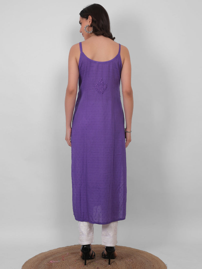 Nayab Strappy Ombre Chikankari Kurti