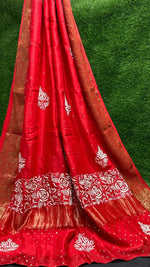 Load image into Gallery viewer, Hansini Premium Maheshwari Silk Saree