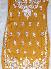 Najuk Modal Chikankari Straight Kurti