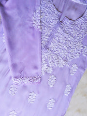 Najuk Modal Chikankari Straight Kurti