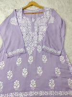 Load image into Gallery viewer, Aabha Premium Modal Chikankari Top
