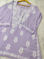 Load image into Gallery viewer, Aabha Premium Modal Chikankari Top
