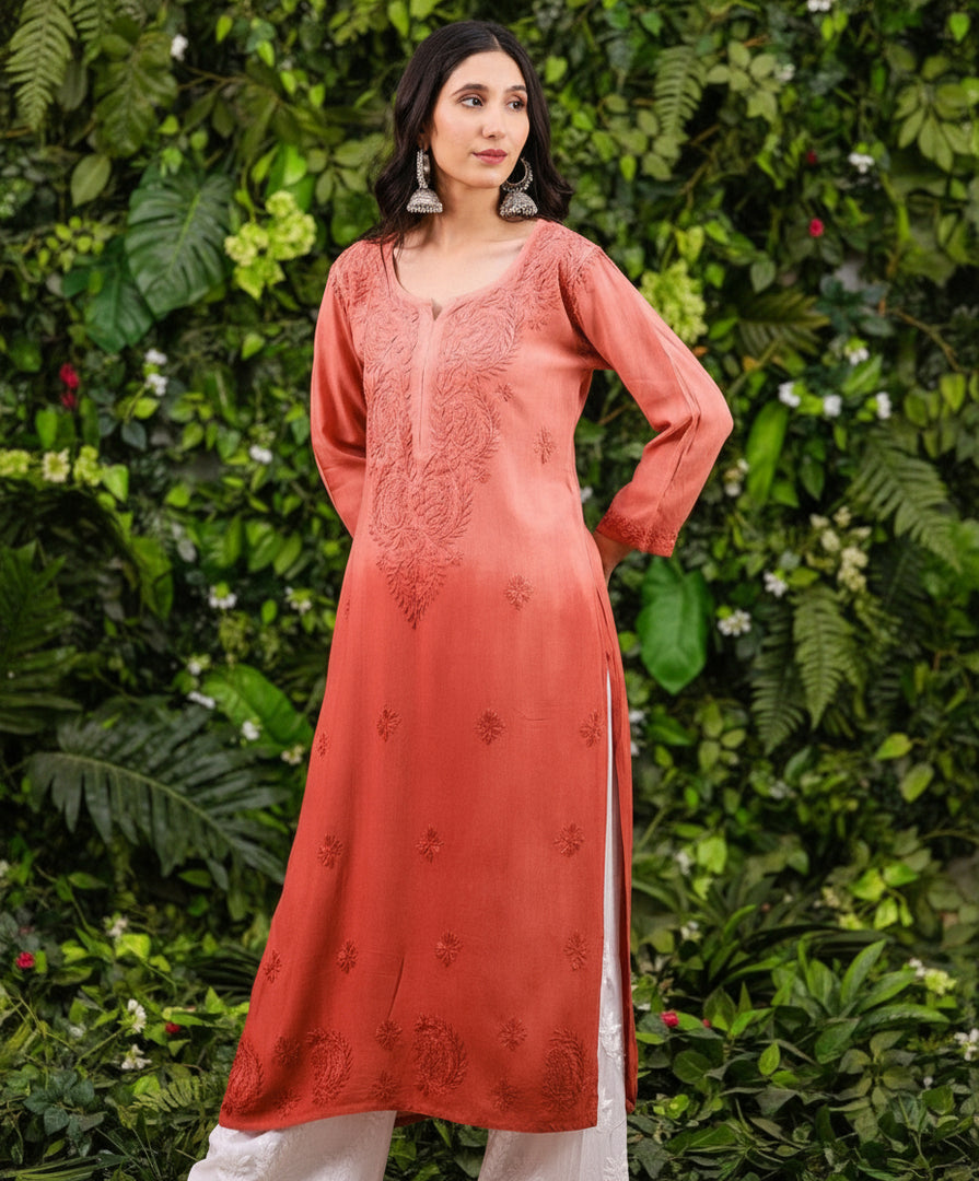 Riva Ombre Chikankari Kurti