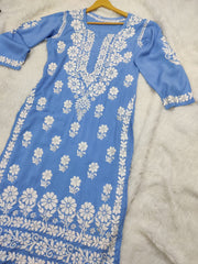 Bela Premium Modal Chikankari Long Kurti