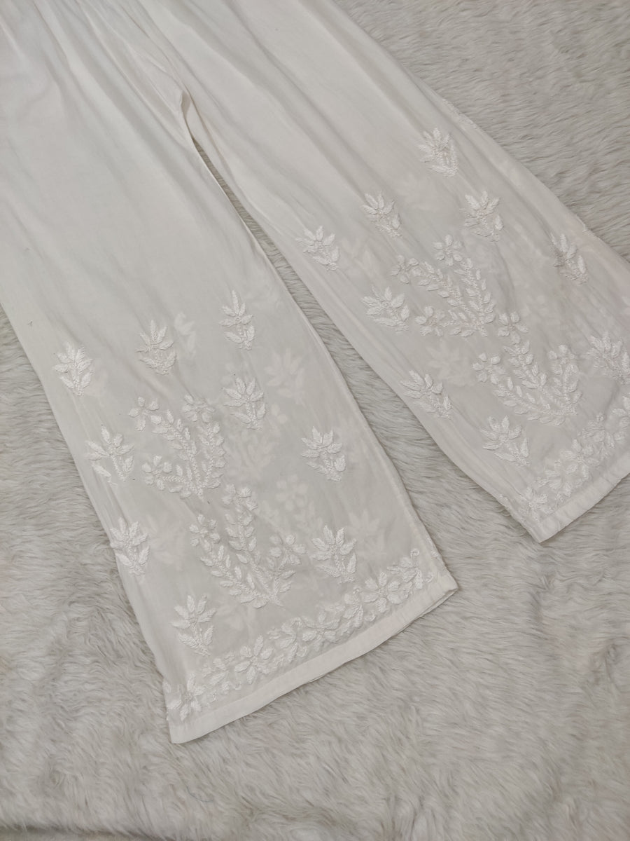 Modal Cotton Chikankari Pallazo