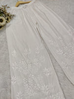Load image into Gallery viewer, Modal Cotton Chikankari Pallazo
