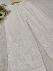 Modal Cotton Chikankari Pallazo