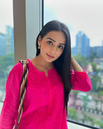 Load image into Gallery viewer, Palak Modal Dyed Premium Chikankari Kurti Set
