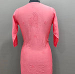 Load image into Gallery viewer, Bakhiya Chanderi Shraddha Kapoor Styled Chikankari Kurti
