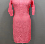 Load image into Gallery viewer, Bakhiya Chanderi Shraddha Kapoor Styled Chikankari Kurti
