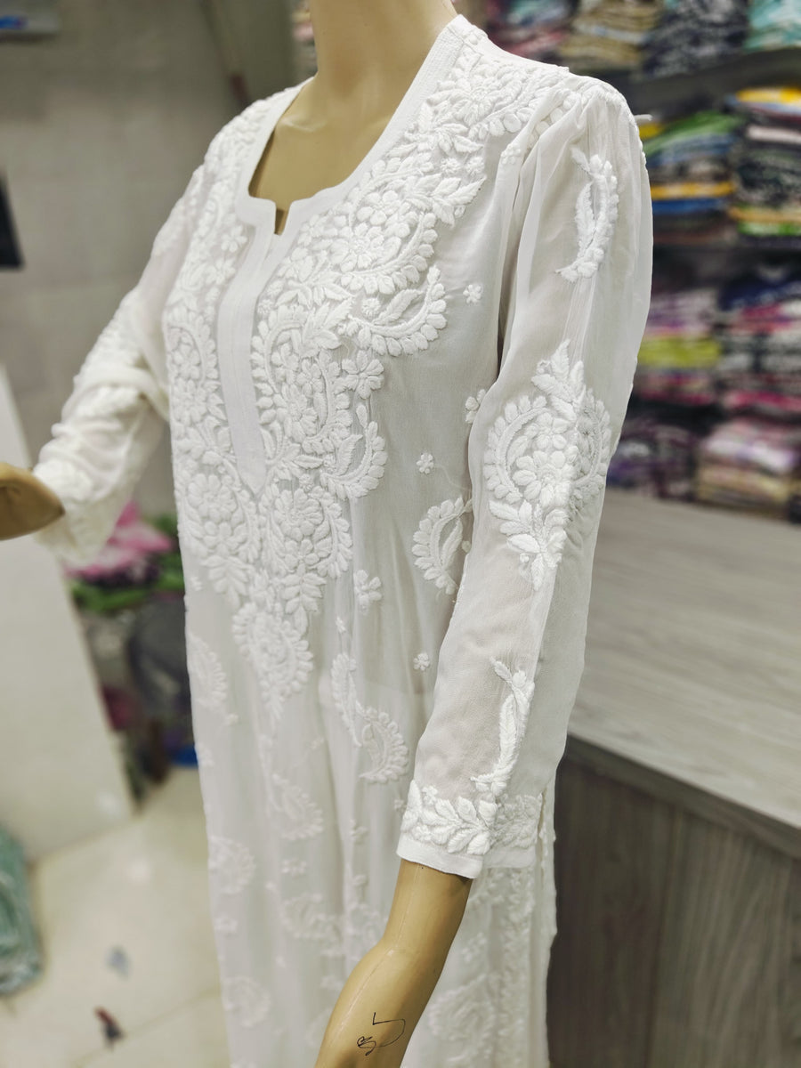 Vranda Pure Viscose 3D Chikankari Kurti