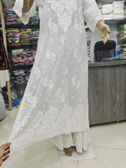 Vranda Pure Viscose 3D Chikankari Kurti