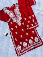 Load image into Gallery viewer, Daniya Modal Chikankari Kurti Set - The Lucknowi Chikan 