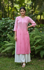 Load image into Gallery viewer, Riva Ombre Chikankari Kurti
