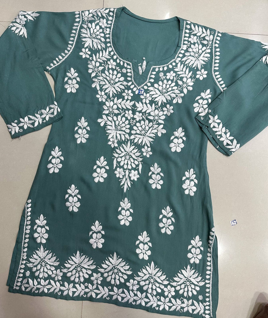 Ayesha Premium Chikankari Short Kurti