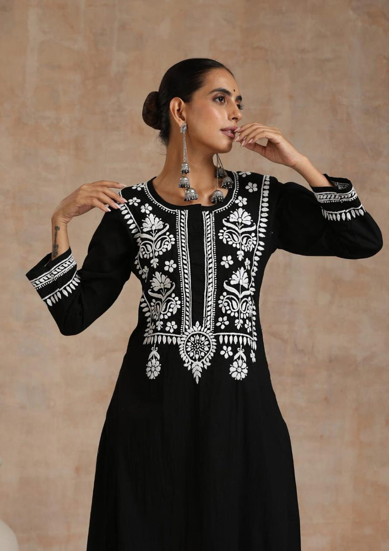 Sahiba Mul Cotton Kurti Pallazo Set