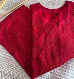 Load image into Gallery viewer, Haniya Viscose Chikankari Straight Kurta - The Lucknowi Chikan 